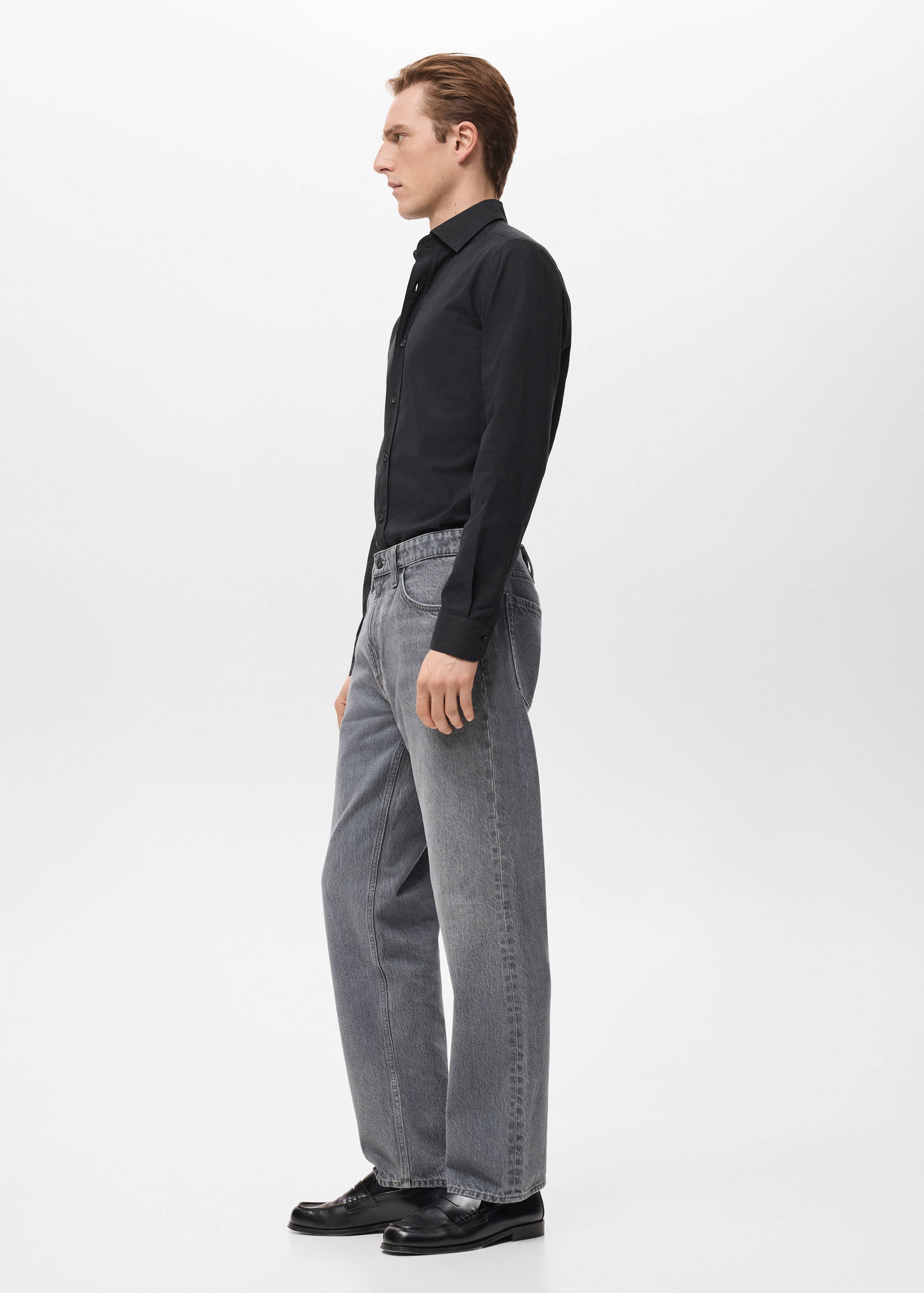 Mango shirt perseo in black-008