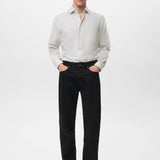 Mango shirt donosti in light vigore grey-001