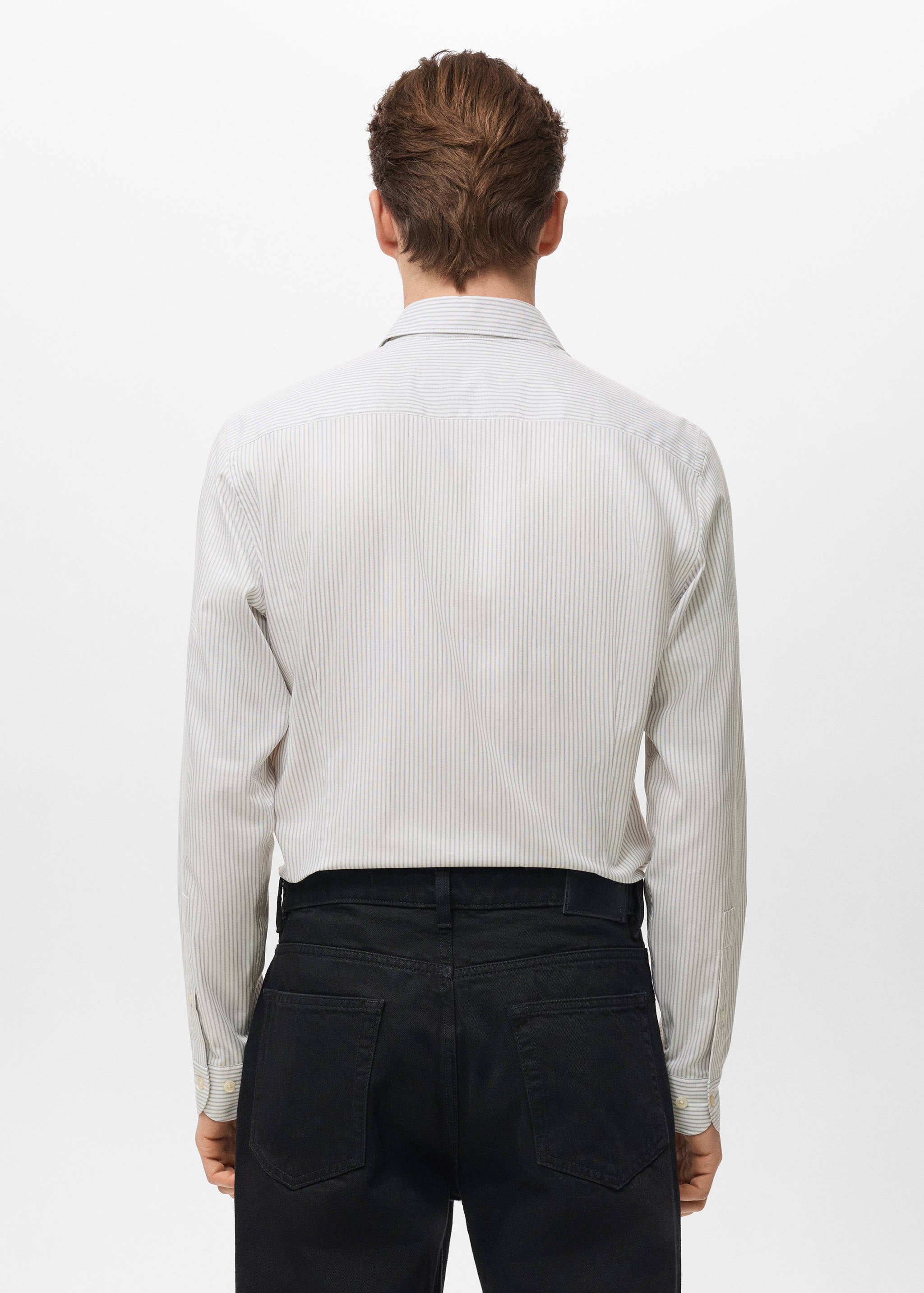 Mango shirt donosti in light vigore grey-003