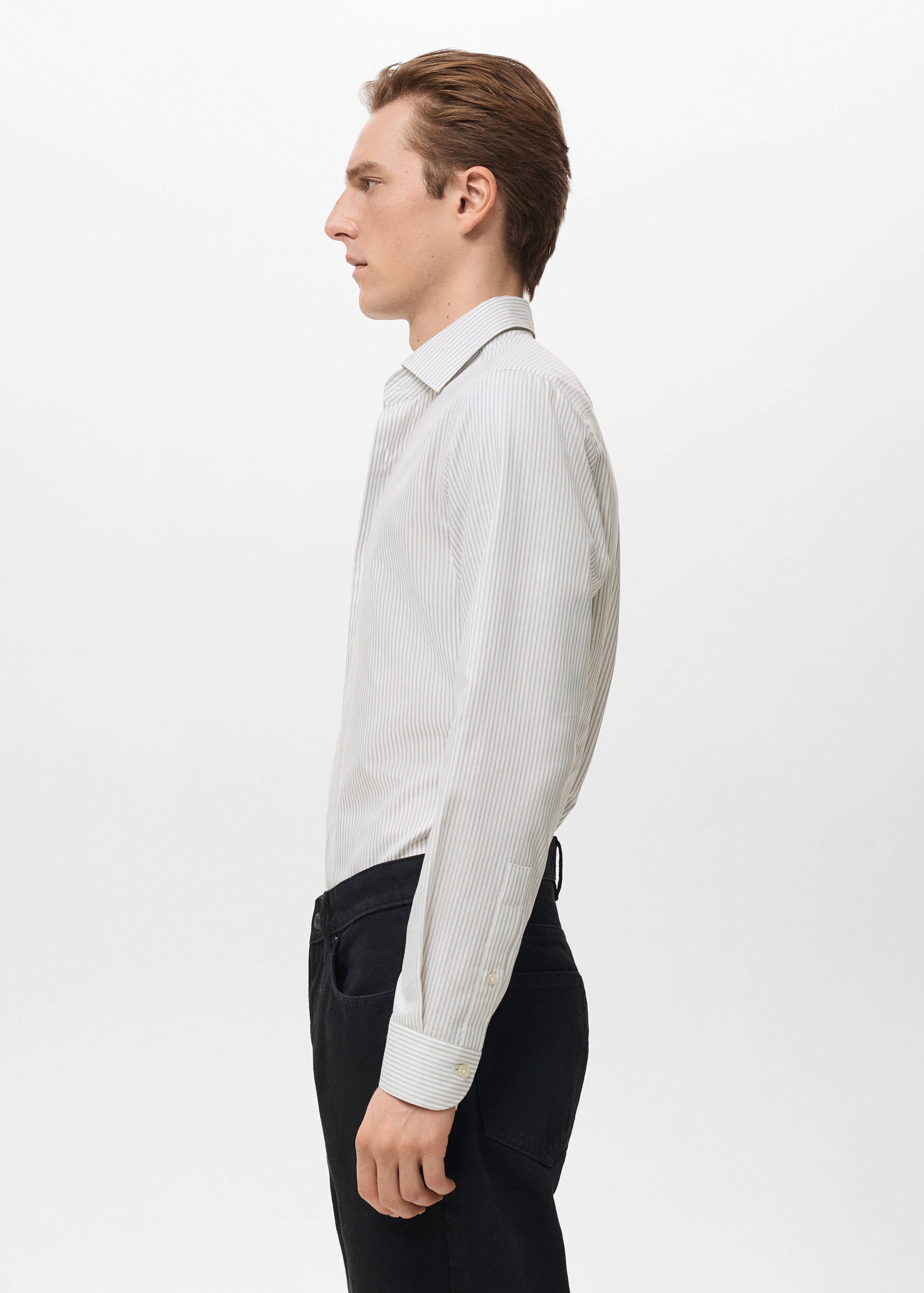 Mango shirt donosti in light vigore grey-008