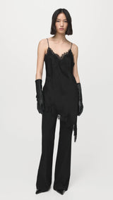 Mango top pearl in black-001