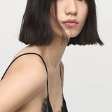 Mango top pearl in black-002