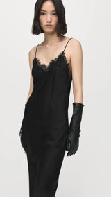 Mango top pearl in black-004