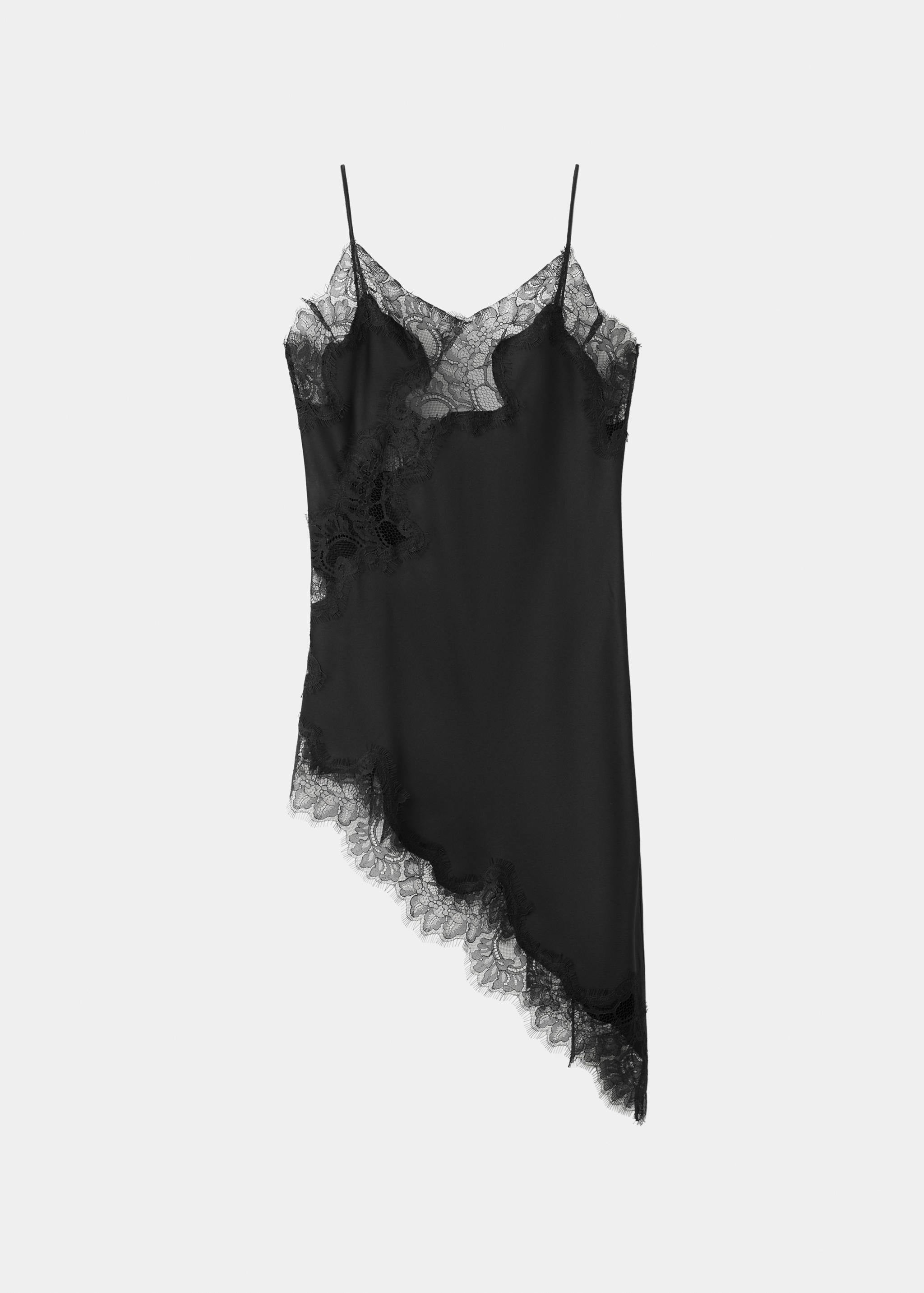 Mango top pearl in black-021