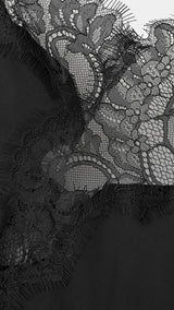Mango top pearl in black-023