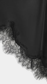 Mango top pearl in black-030