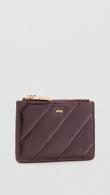 Mango purse diagonal in eggplant - Image 1