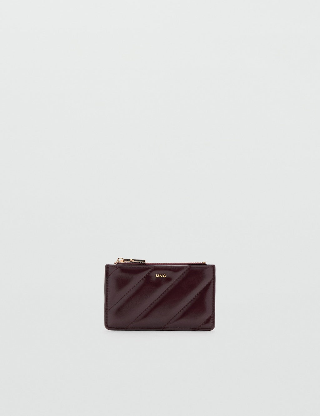 Mango purse diagonal in eggplant - Image 2