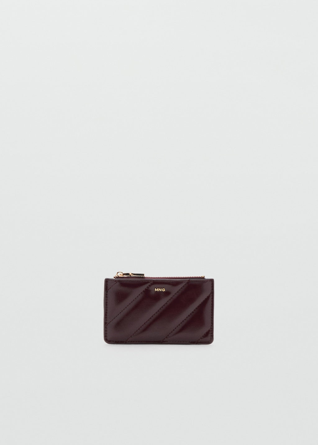 Mango purse diagonal in eggplant - Image 2