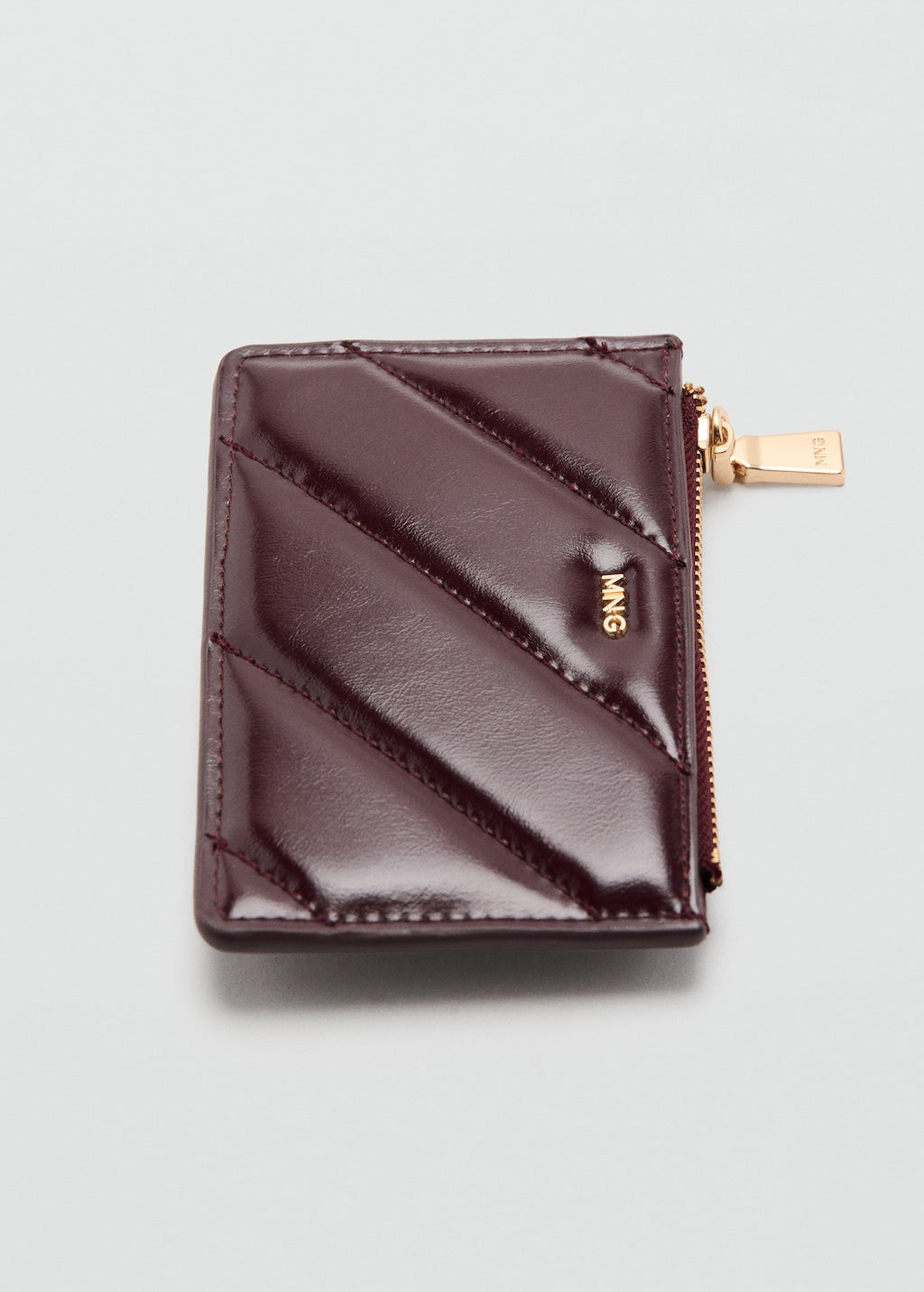 Mango purse diagonal in eggplant - Image 3