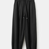 Mango trousers stripe in black - Image 2