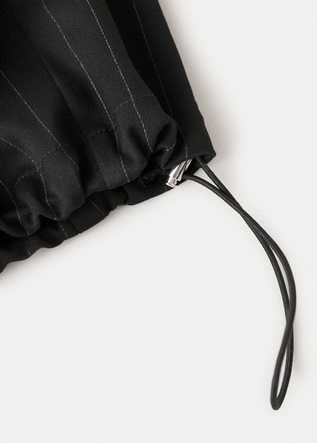 Mango trousers stripe in black - Image 3