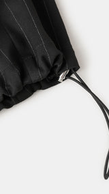 Mango trousers stripe in black - Image 3