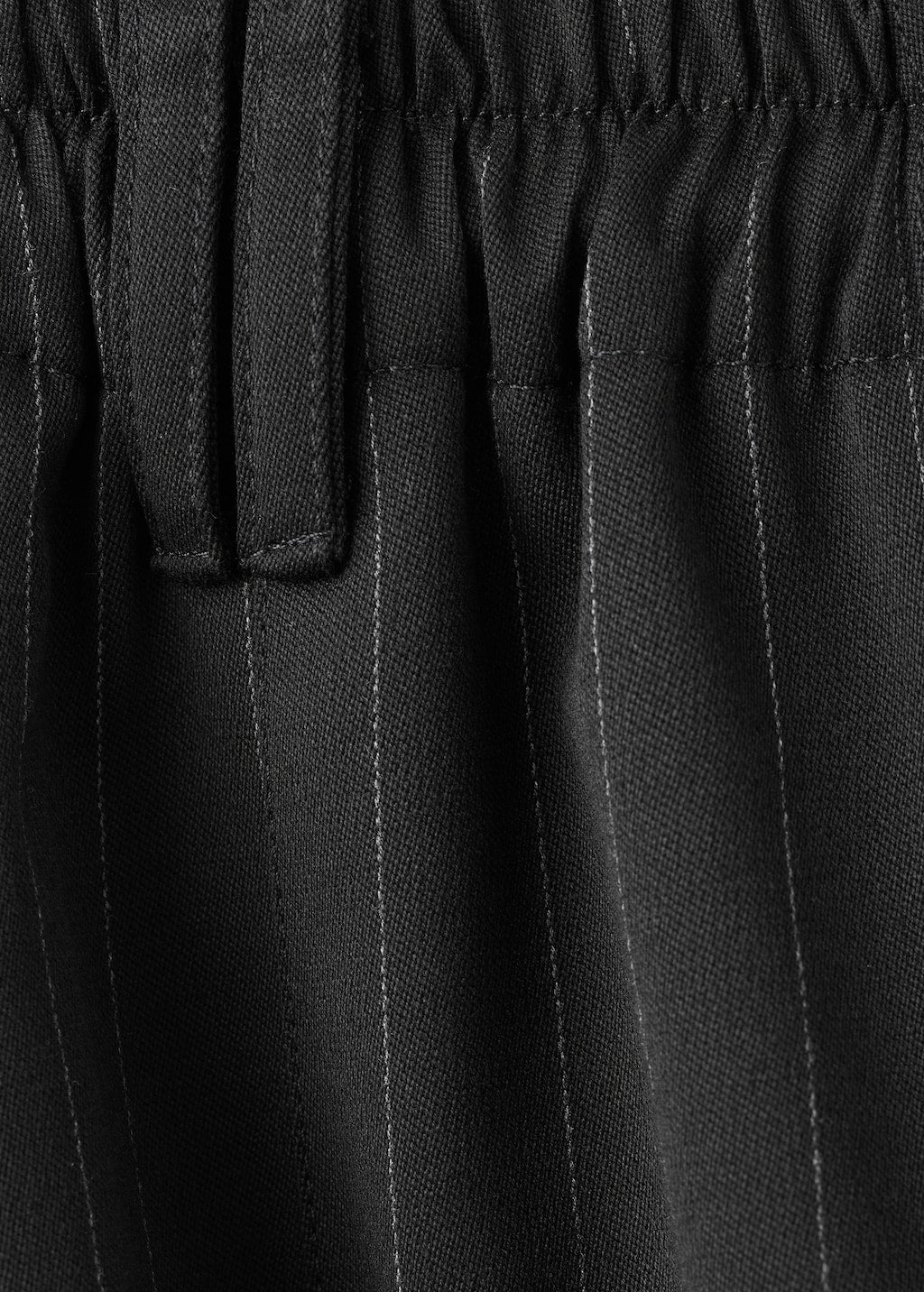 Mango trousers stripe in black - Image 7
