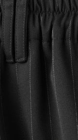 Mango trousers stripe in black - Image 7