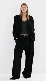 Mango top verona in dark vigore grey-001