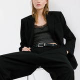 Mango top verona in dark vigore grey-008