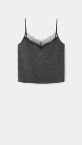 Mango top verona in dark vigore grey-021