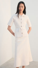 Mango skirt sharon in off white - Image 1