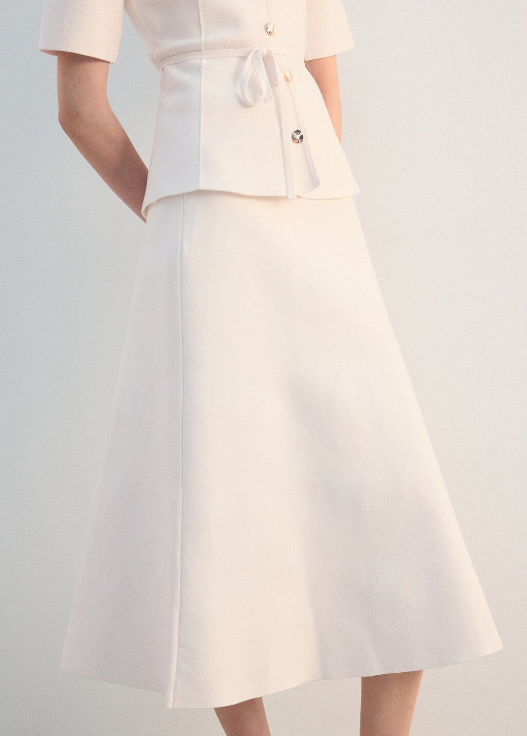 Mango skirt sharon in off white - Image 4