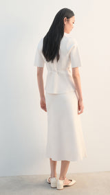 Mango skirt sharon in off white - Image 6