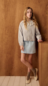 Mango skirt cindy in light denim-008