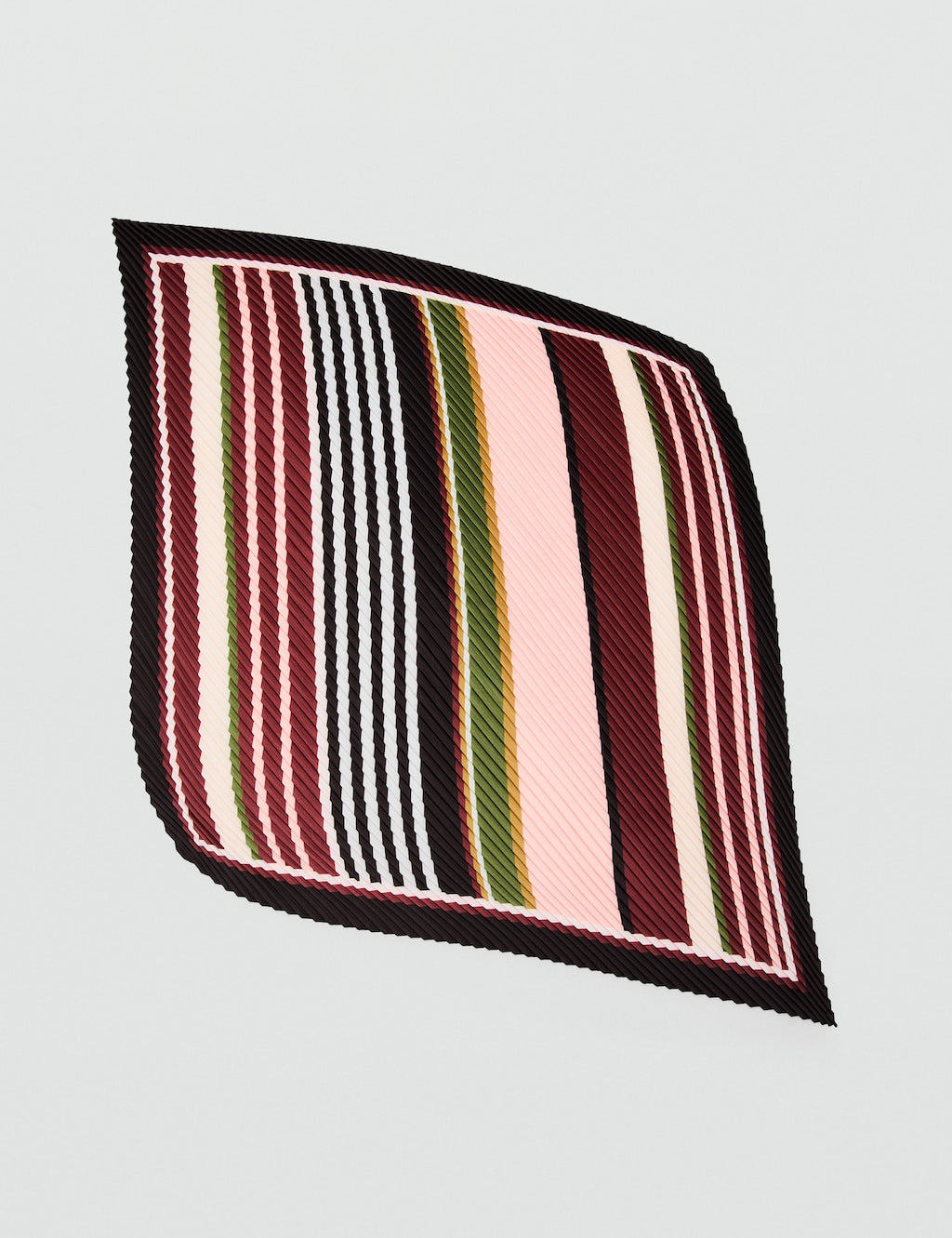 Mango kerchief pleat in garnet - Image 2