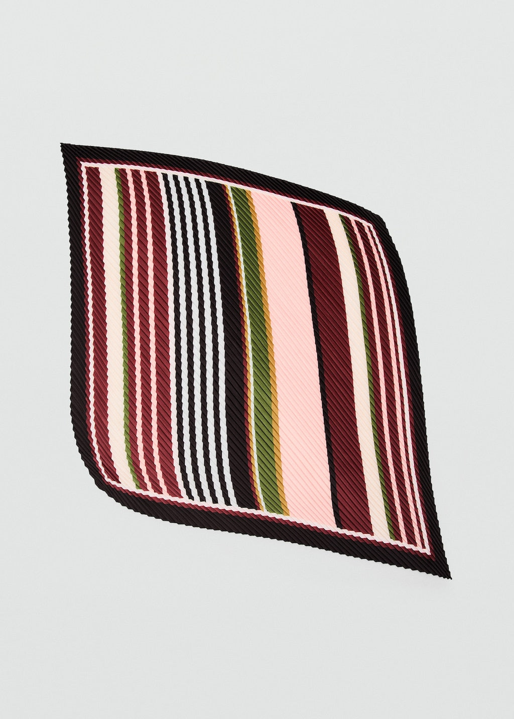 Mango kerchief pleat in garnet - Image 2