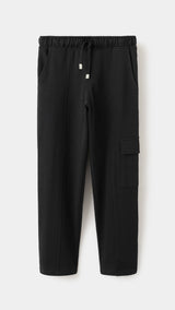 Mango trousers dan in black-021