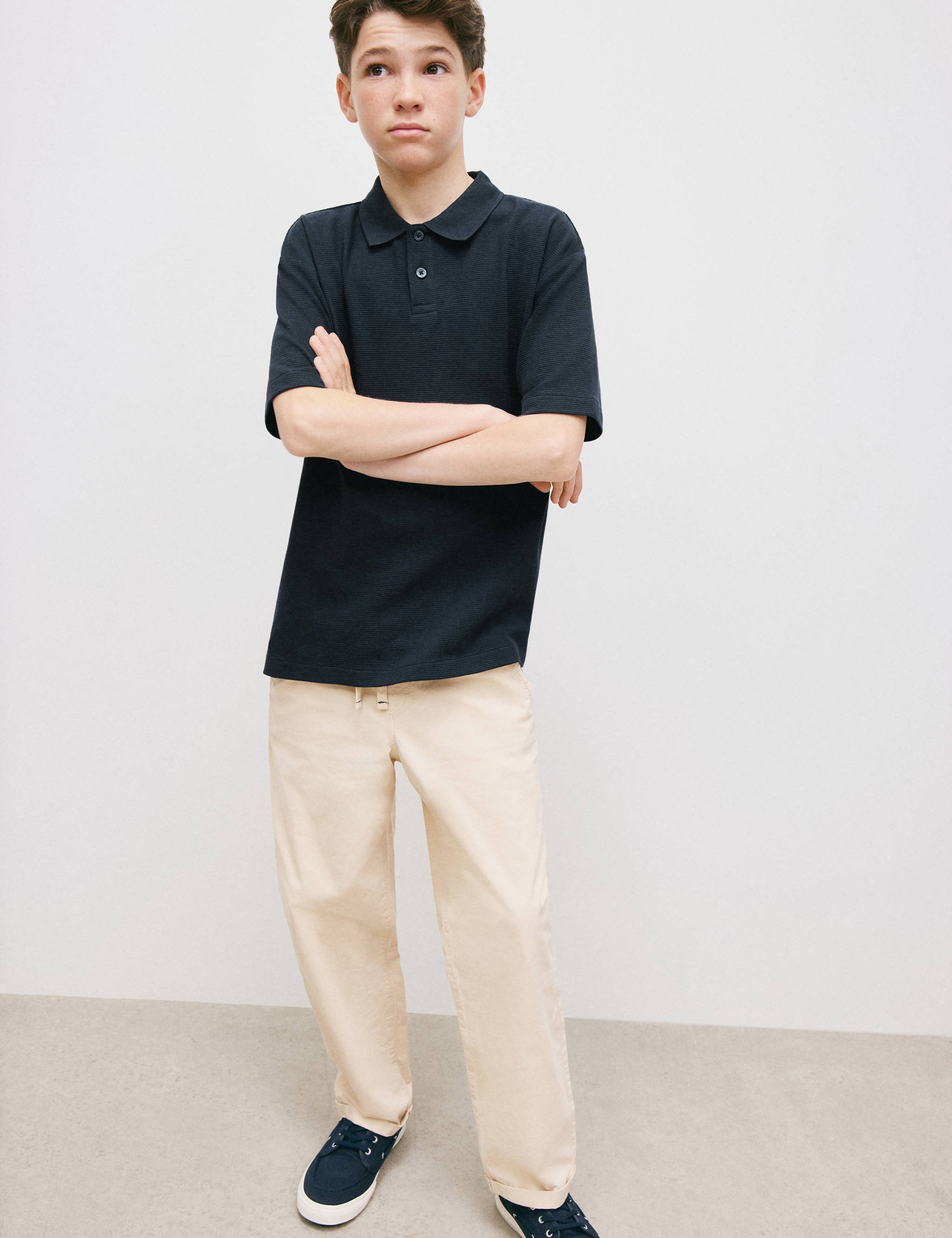 Mango trousers franky in sand-001