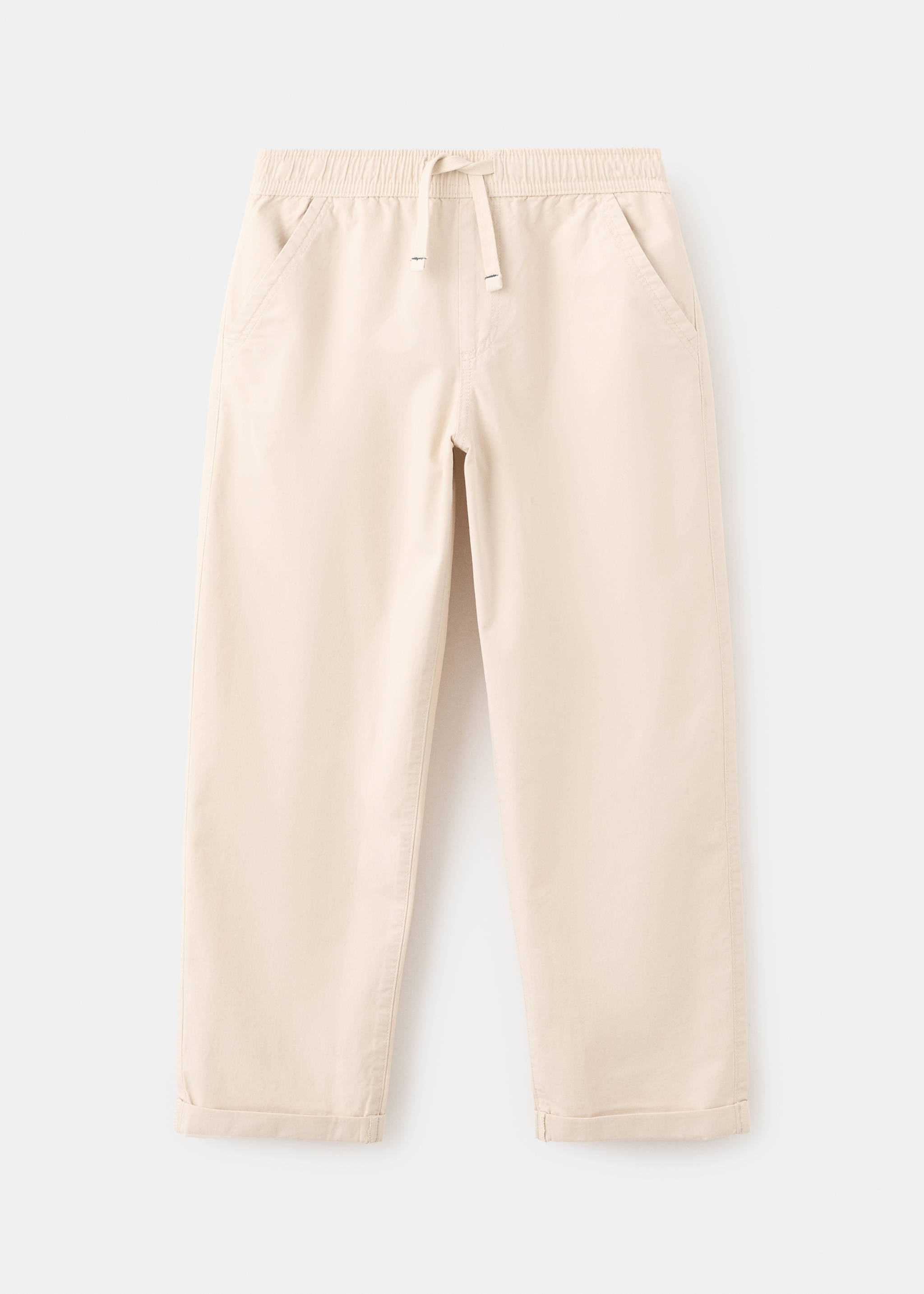 Mango trousers franky in sand-021