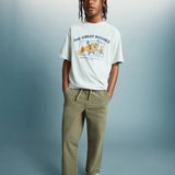 Mango trousers franky in khaki-001