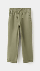 Mango trousers franky in khaki-021