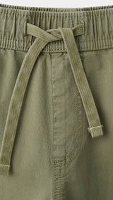 Mango trousers franky in khaki-023