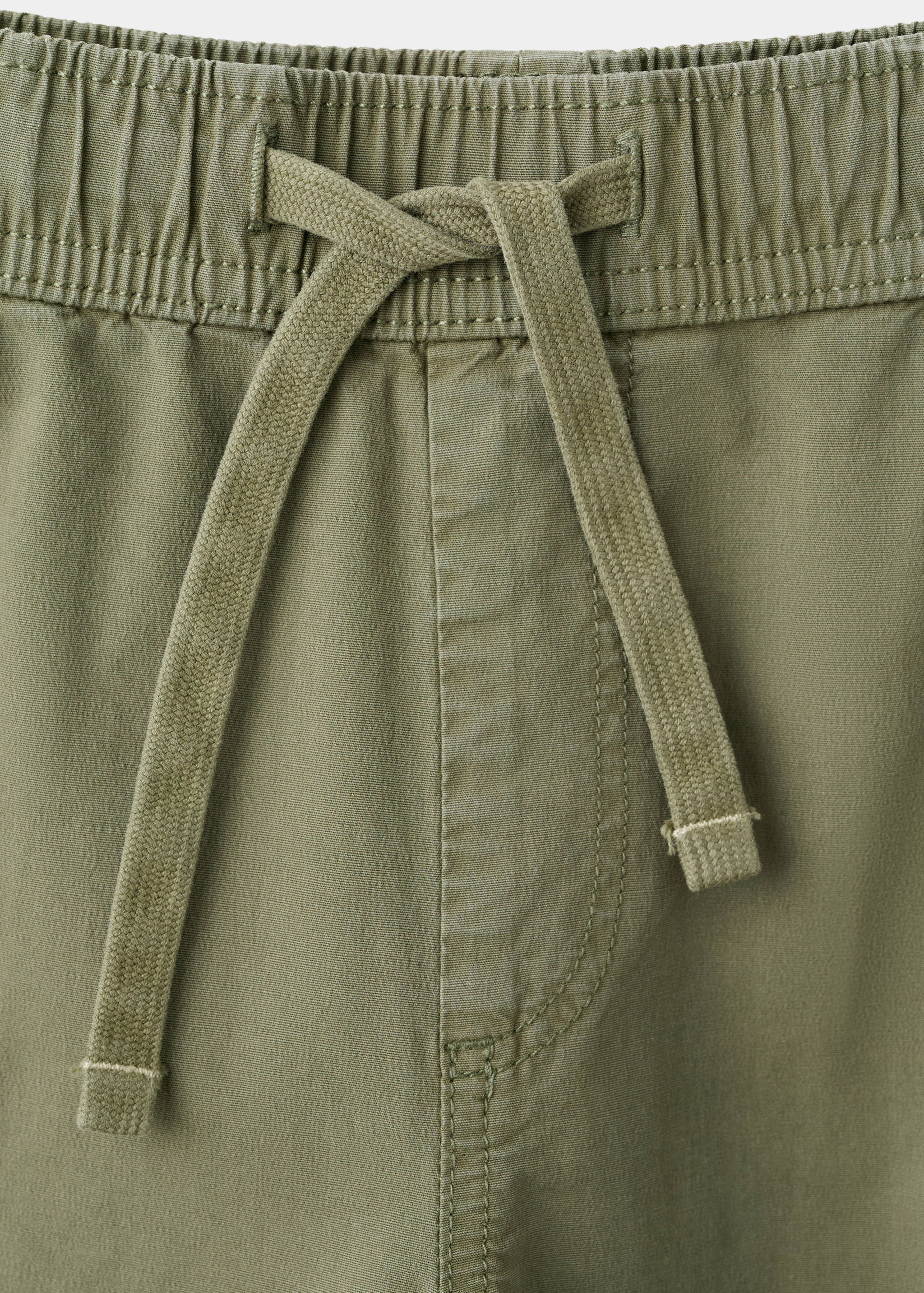 Mango trousers franky in khaki-023