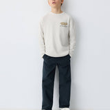 Mango trousers franky in navy-001