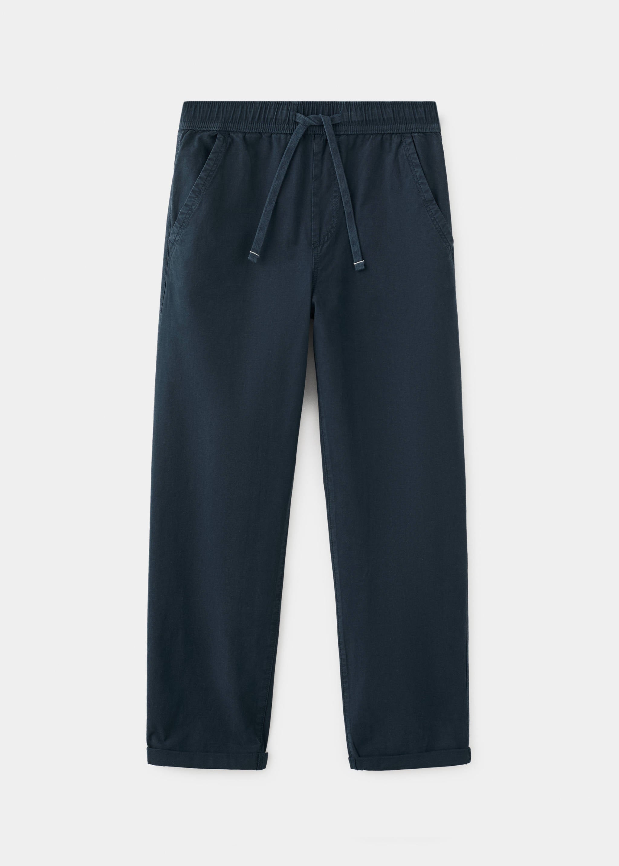 Mango trousers franky in navy-021