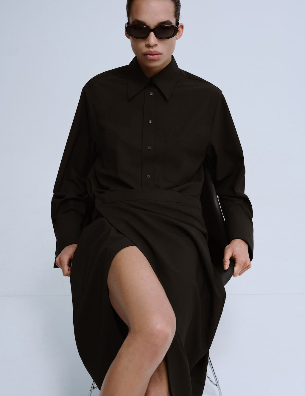 Mango shirt aura in chocolate - Image 1