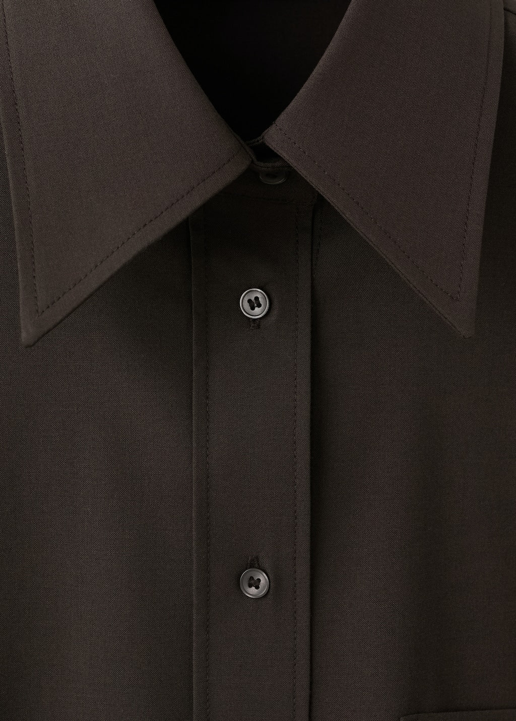 Mango shirt aura in chocolate - Image 3