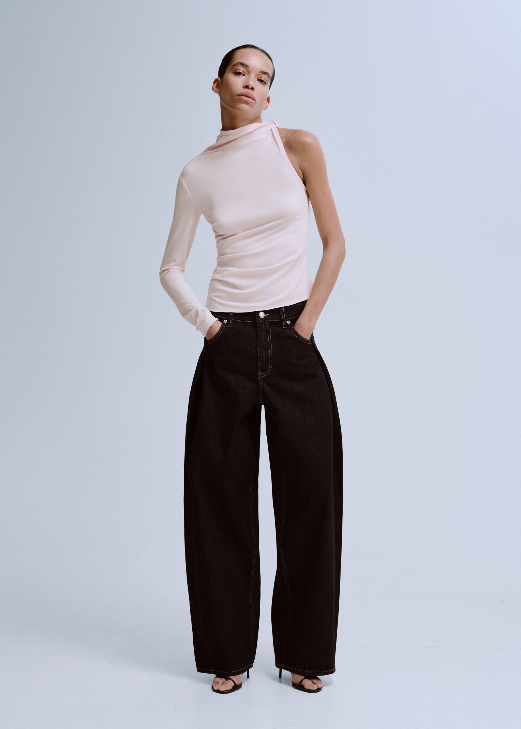 Mango t-shirt phoebe in vintage pink-001