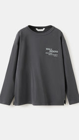 Mango t-shirt ewall in anthracite - Image 2