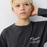 Mango t-shirt ewall in anthracite - Image 4
