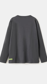 Mango t-shirt ewall in anthracite - Image 6