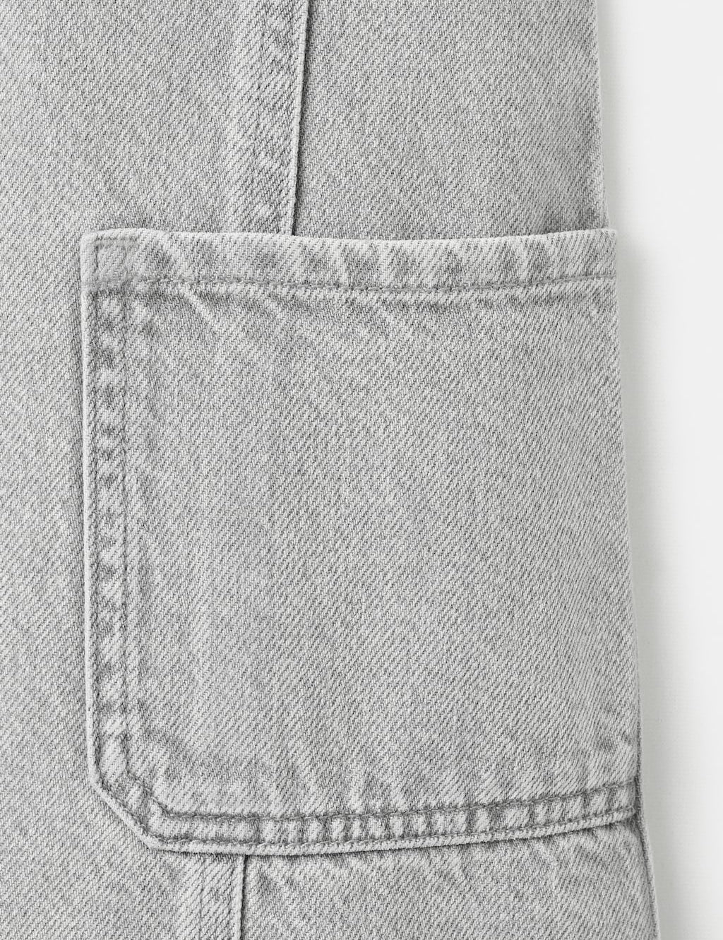 Mango pichi pichi in grey denim - Image 2