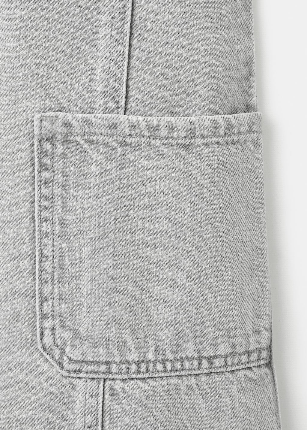 Mango pichi pichi in grey denim - Image 2