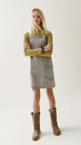 Mango pichi pichi in grey denim - Image 3