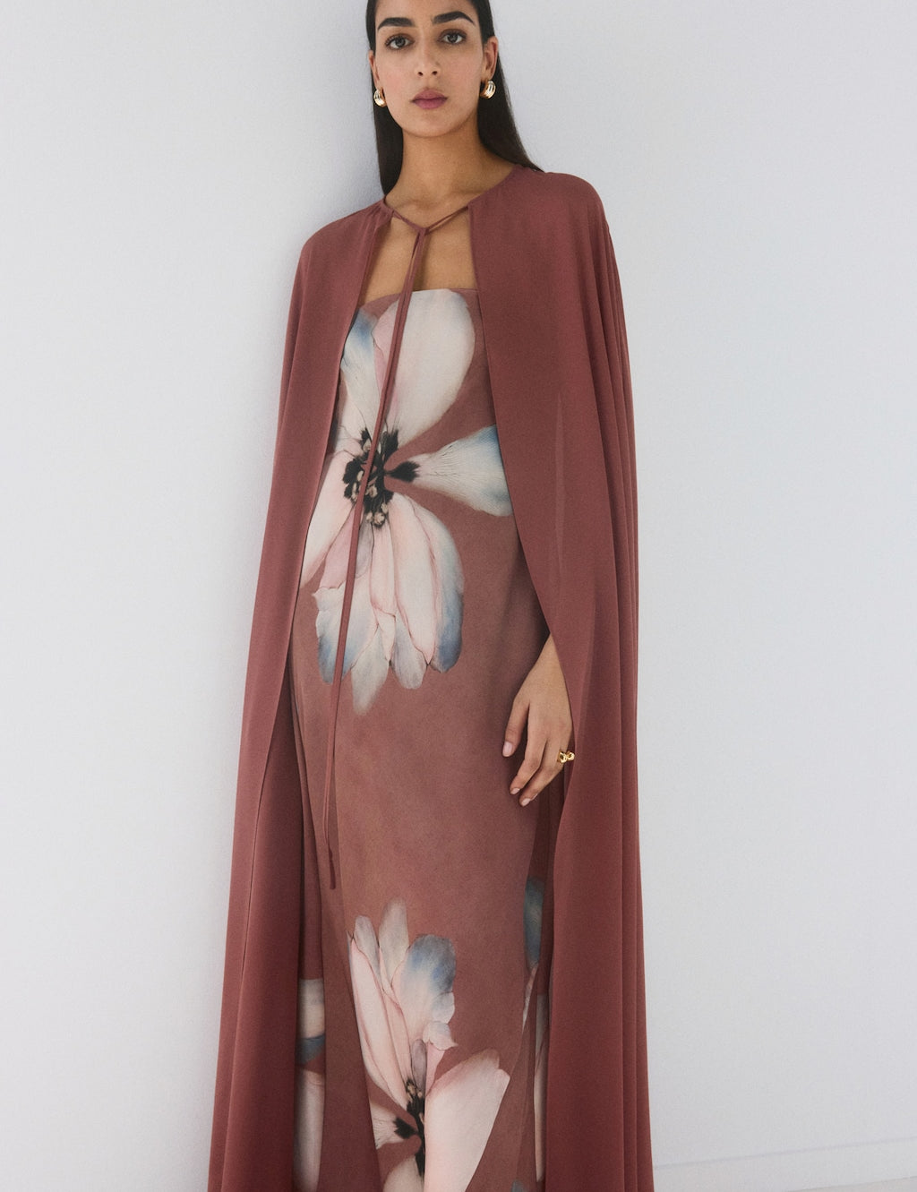 Mango cape gigi in nude - Image 1