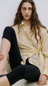 Mango shirt chipiti in pastel yellow - Image 1