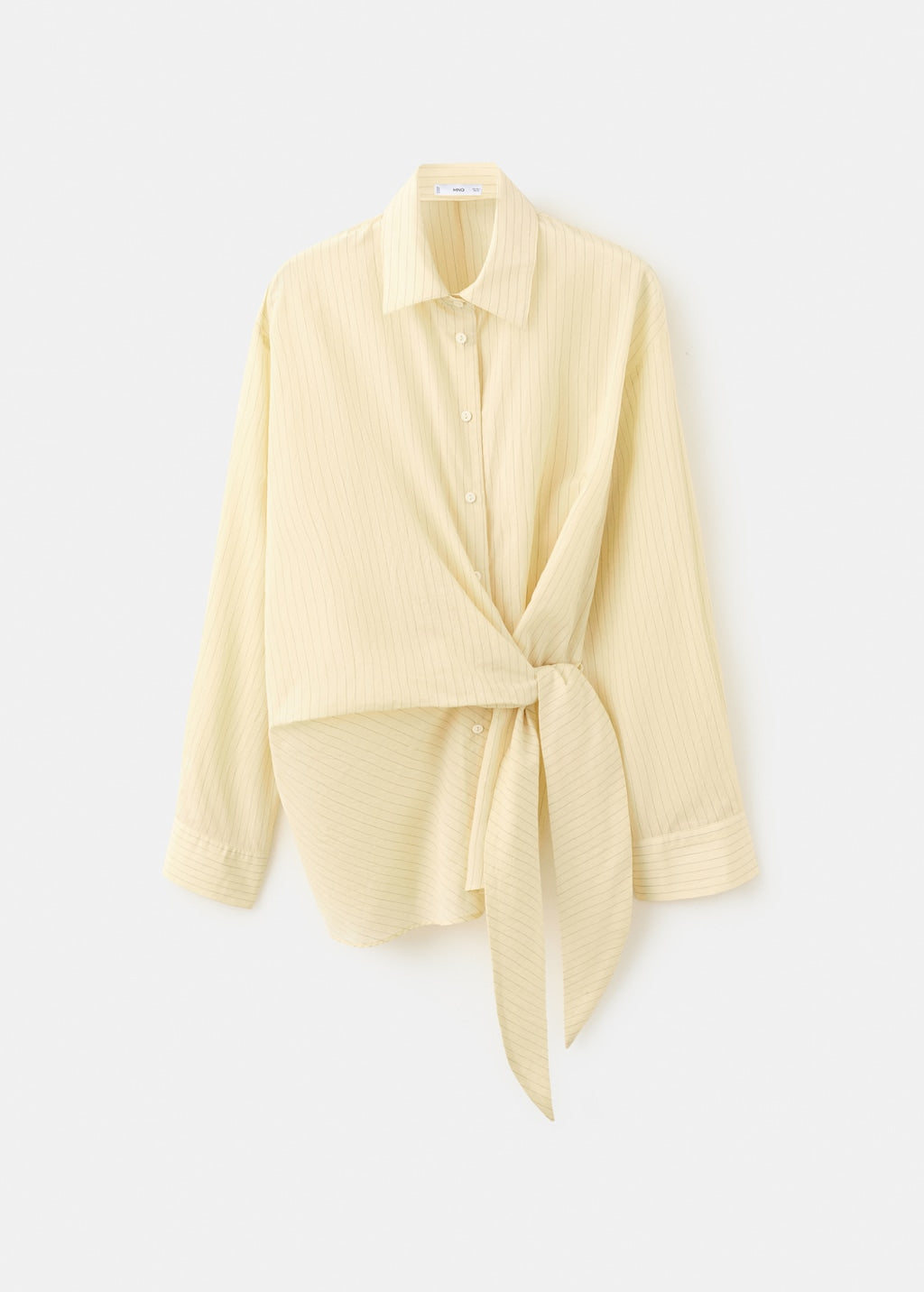 Mango shirt chipiti in pastel yellow - Image 2