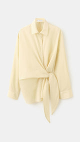 Mango shirt chipiti in pastel yellow - Image 2